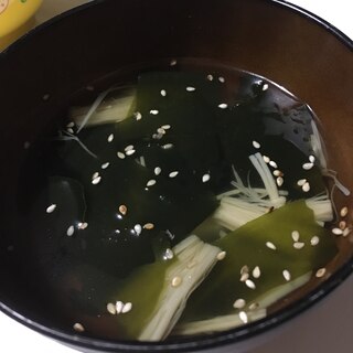 たっぷりわかめのあったか中華スープ